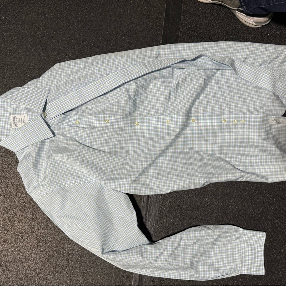 Brooks Brothers 15.5 Button Up Plaid